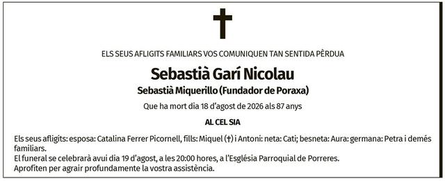 Sebastià Garí Nicolau