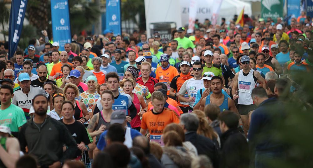 Las mejores imágenes de la Maratón de Málaga 2018