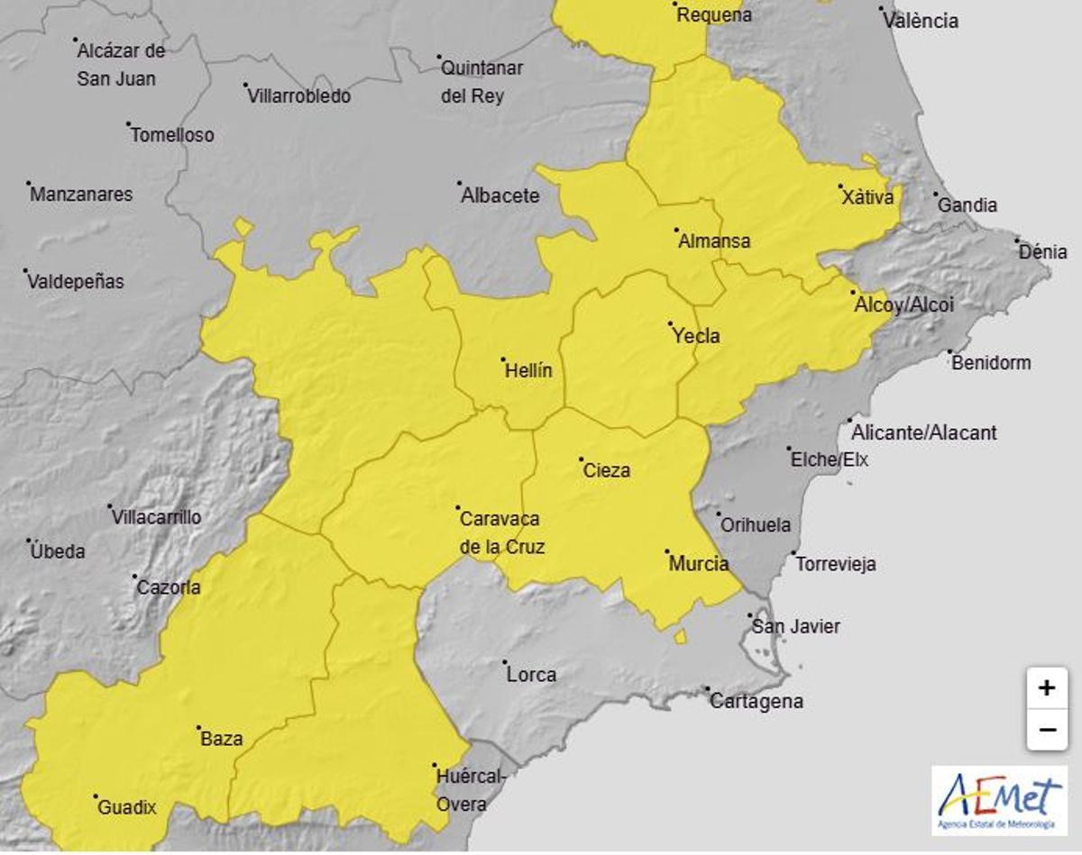 Mapa de alerta meteorológica