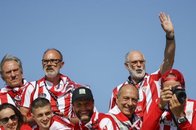 Celebración de la del Athletic Club de Bilbao por el título de la Copa del Rey