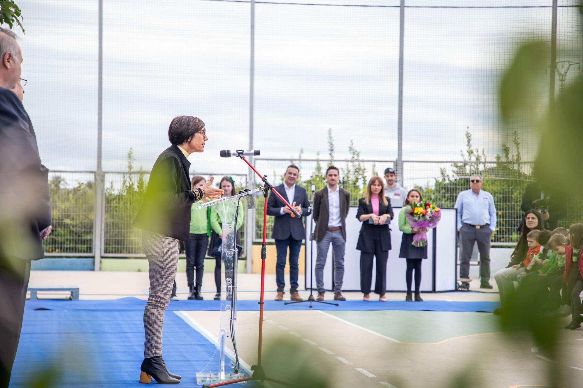 Visita de la Directora de la Guardia Civil al colegio de Hurchillo