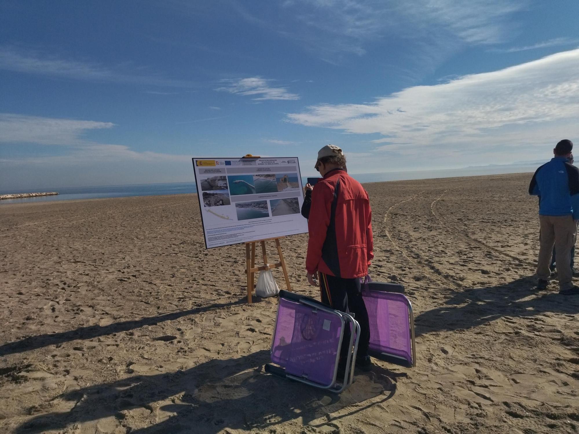 Las imágenes de la espectacular regeneración de la playa de les Deveses de Dénia