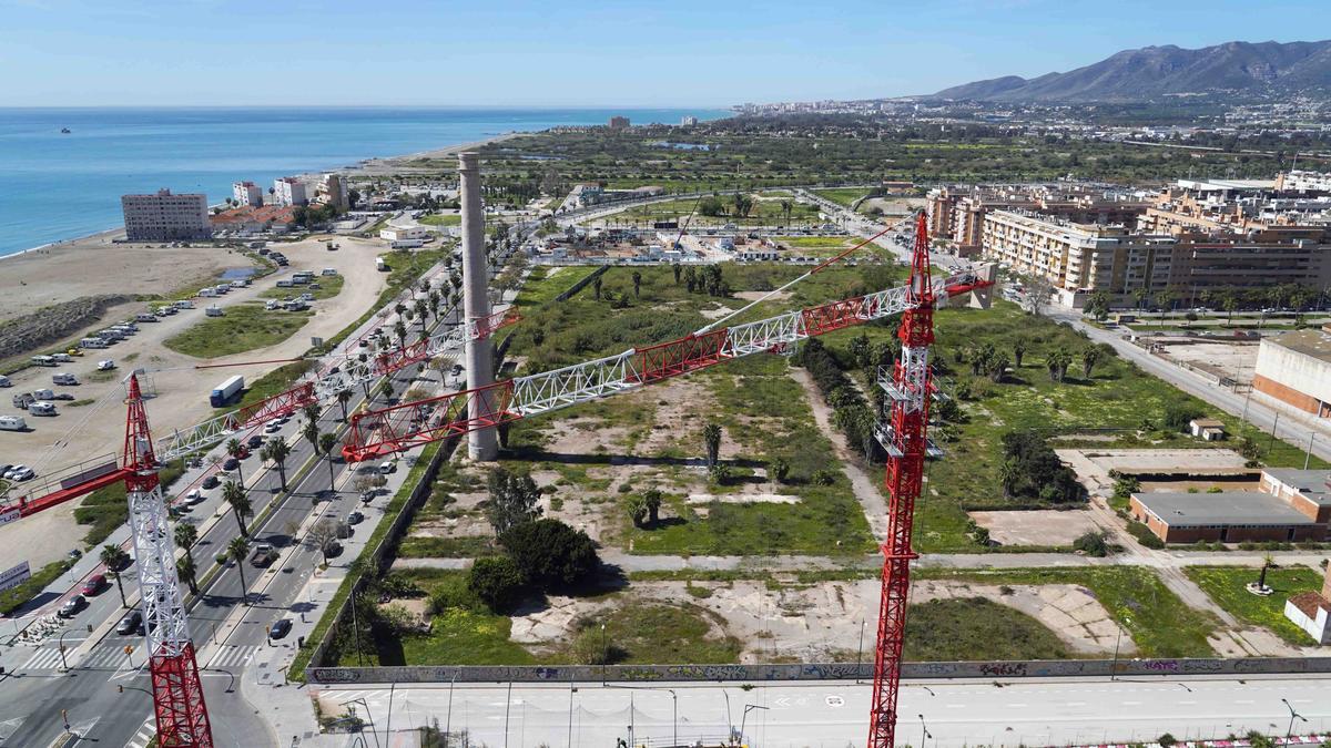 Vista aérea de la zona litoral oeste de Málaga.