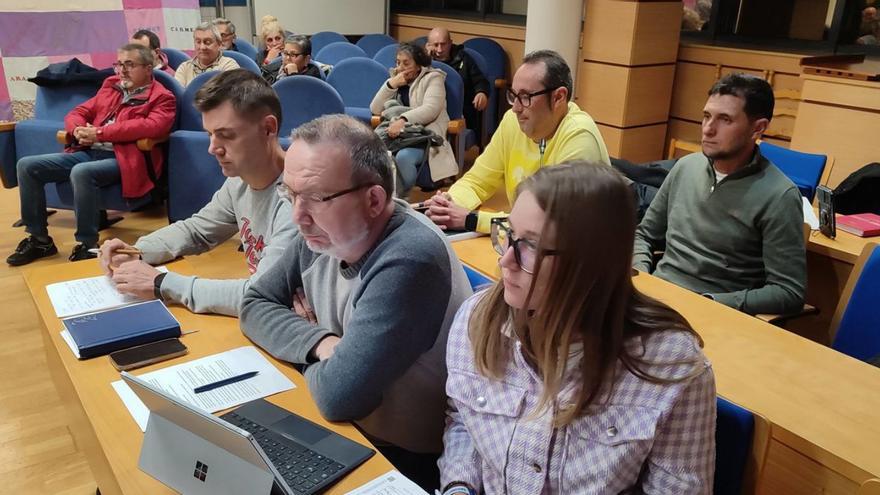 Los concejales del PP, a comienzos del pleno del jueves. | Santos Álvarez