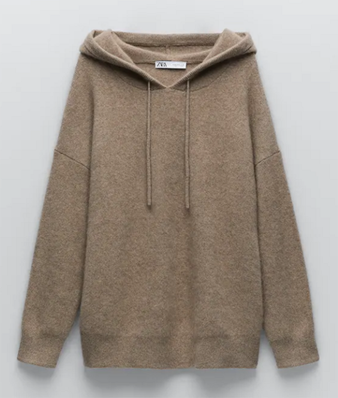 Sudadera cachemir Zara en color marron