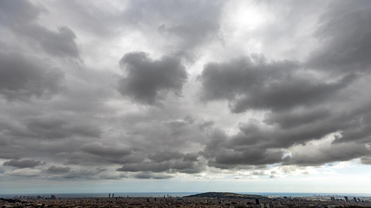 Nubes en Barcelona.