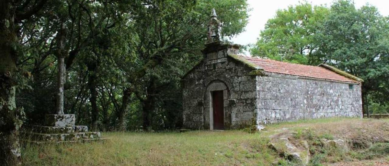 Imaxe da ermita de San Antonio de Padua, na que Monteagudo venera as imaxes de San Brais.