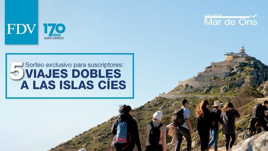 Sorteo de 5 viajes dobles a las islas Cíes