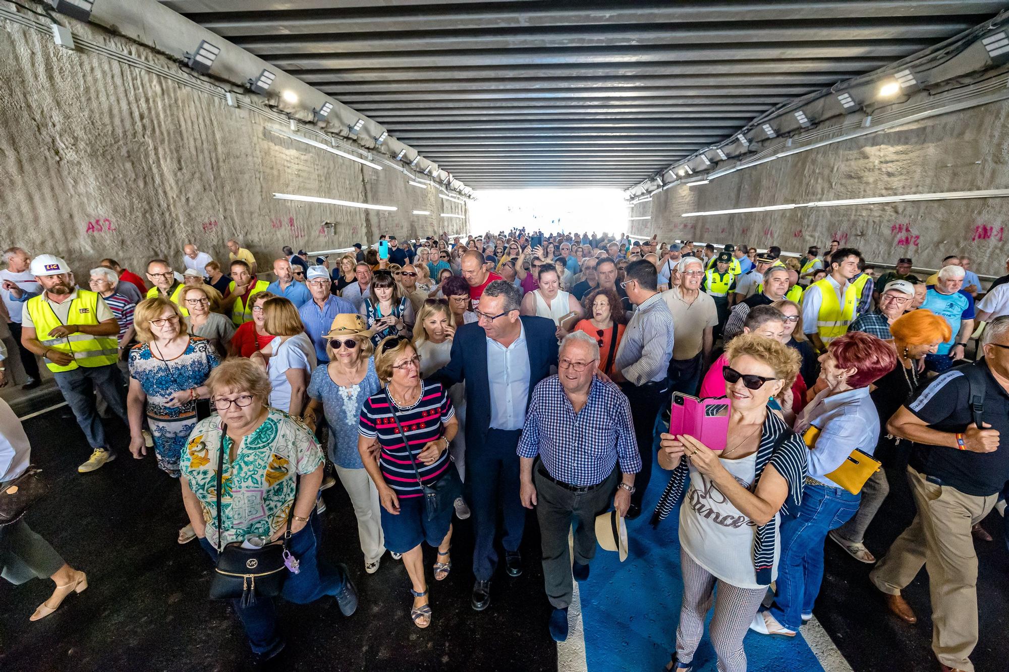 Así ha sido la inauguración del túnel Beniardà de Benidorm