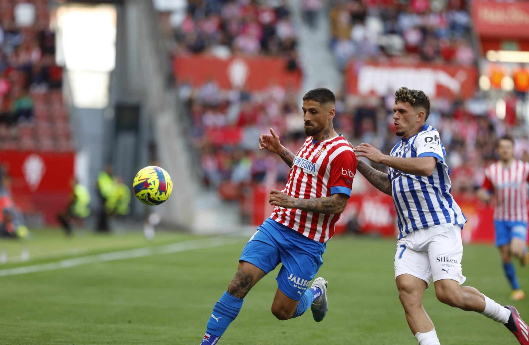 Así fue el encuentro entre el Sporting y el Alavés