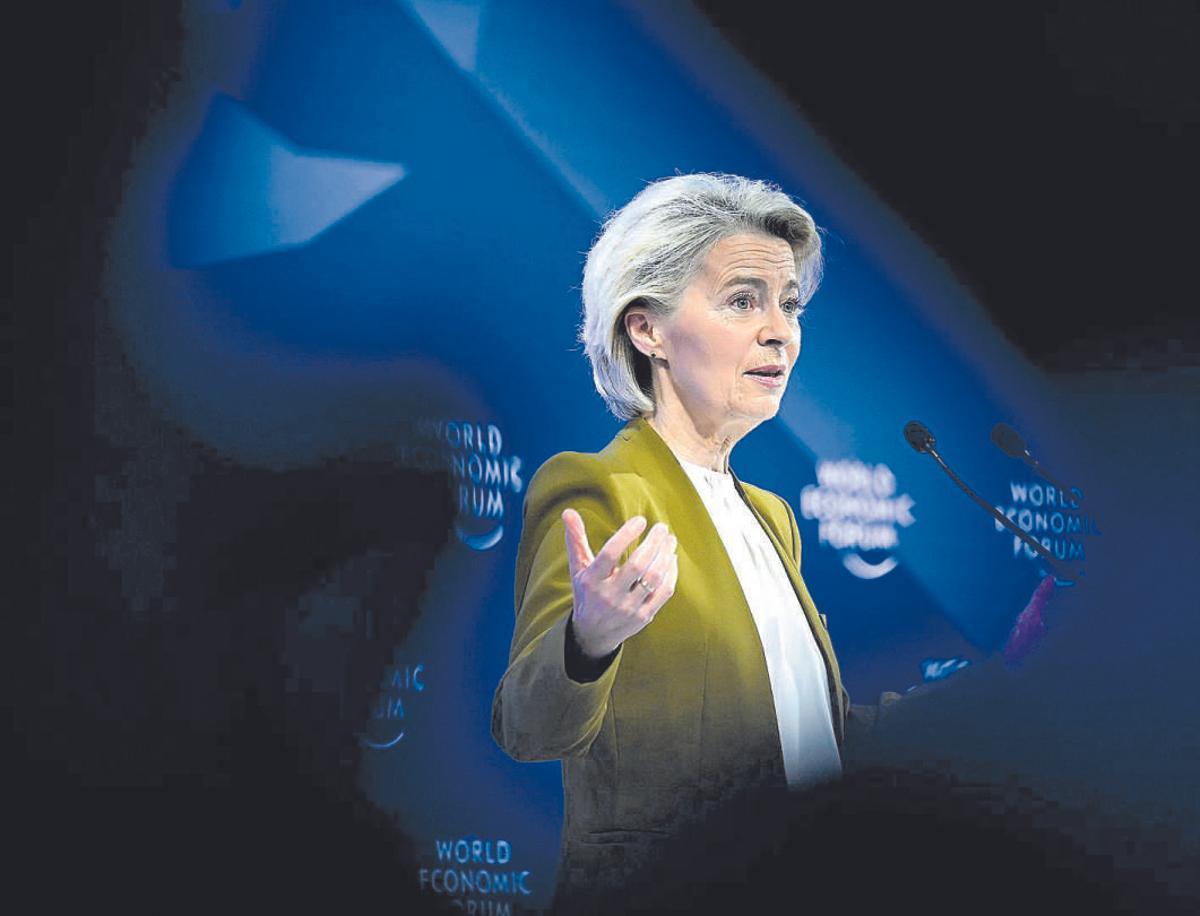 20 de enero de 2026.- La presidenta de la Comisión Europea, durante su discurso en el Foro Económico de Davos, Suiza