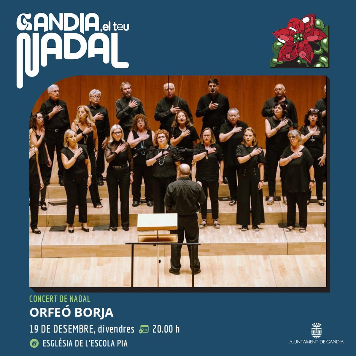 El Orfeó Borja de Gandia actúa en la iglesia de l'Escola Pia