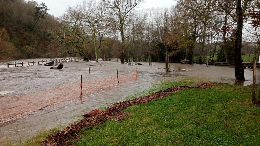 Ríos al límite y zonas inundadas: Deza sufre las consecuencias del temporal