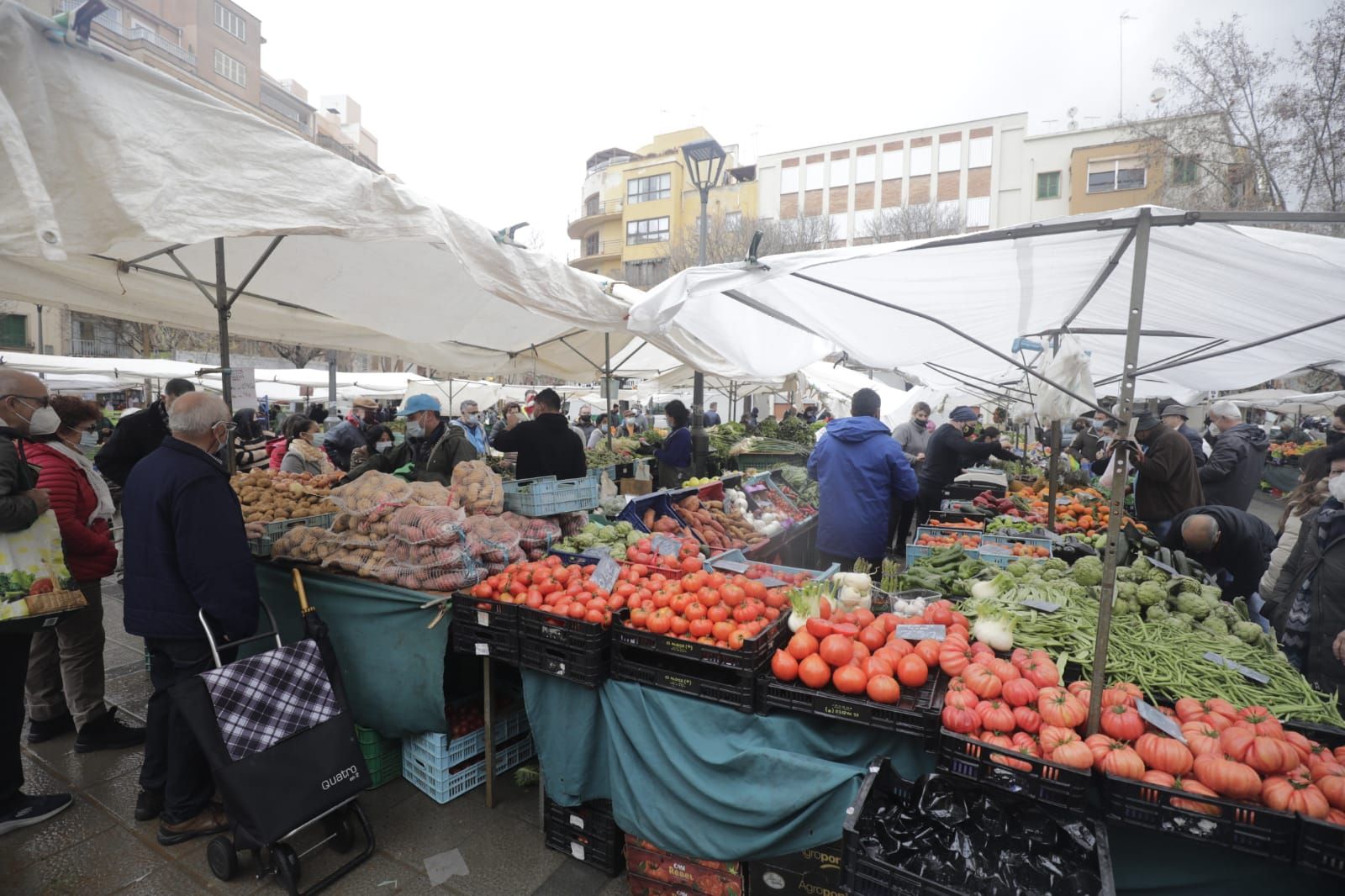 Sábado de compras en el mercado de Pere Garau de Palma