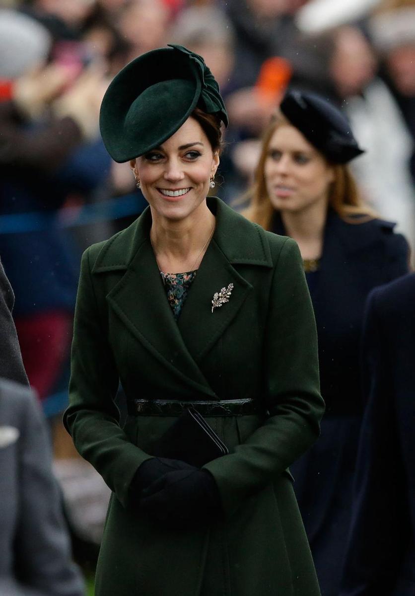 El look de Kate Middleton en la misa de Navidad