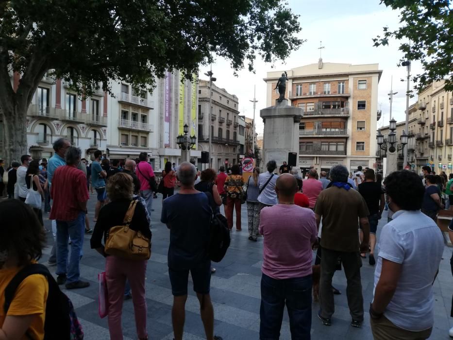 Acte contra la monarquia a la Rambla de Figueres