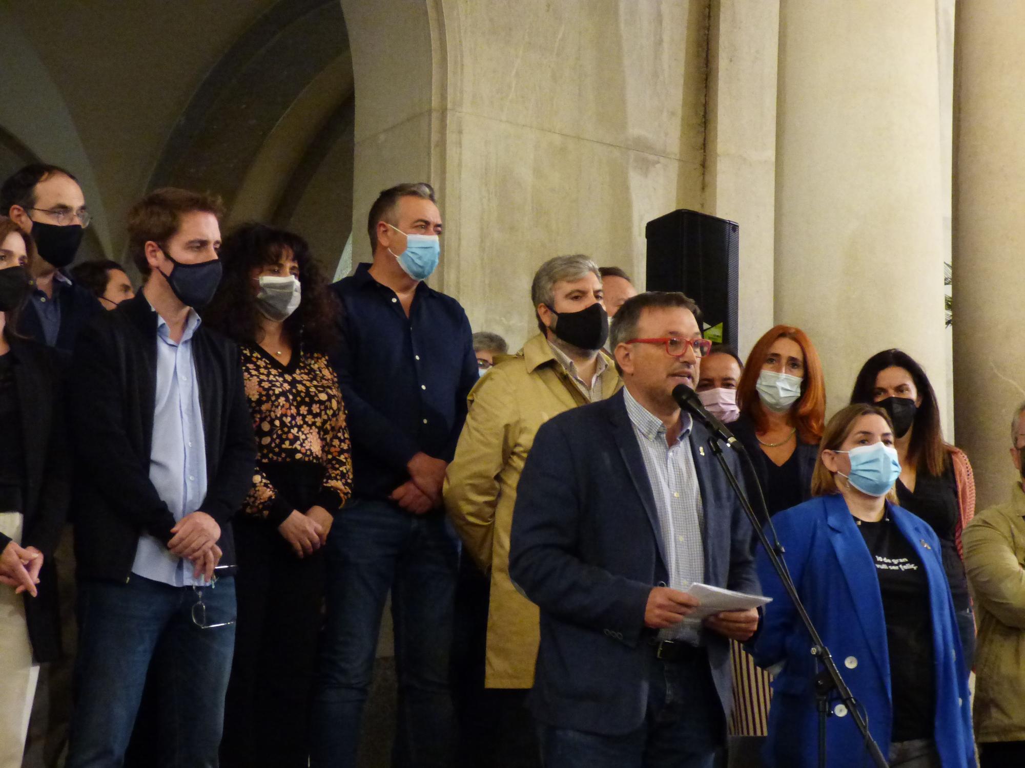 Concentració Free Puigdemont a Figueres