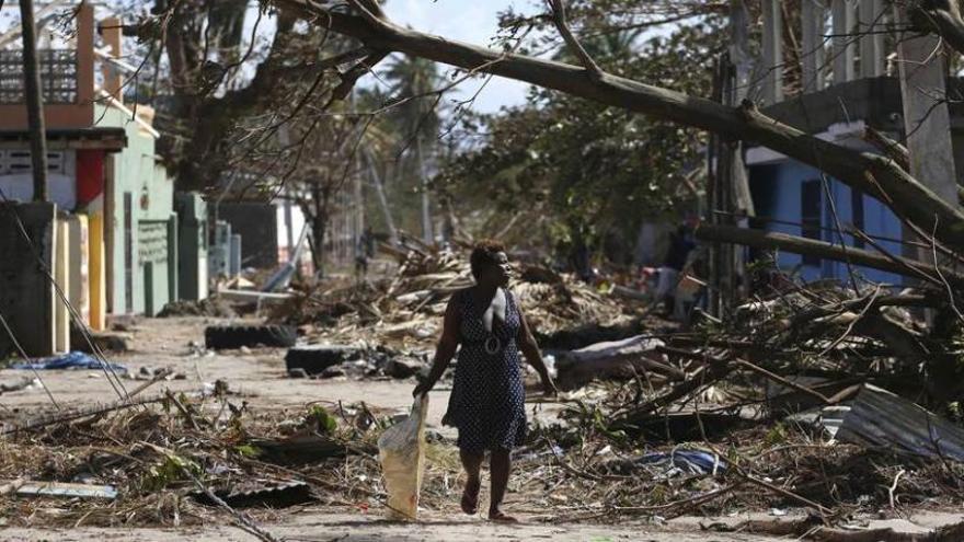 La localidad haitiana de Playa Gelee, destruida por el huracán &quot;Matthew&quot;.