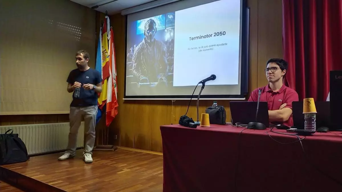 Primera cita de las Jornadas de Informática "Alumnado-Centro-Empresa" en el IES Número 1 de Gijón