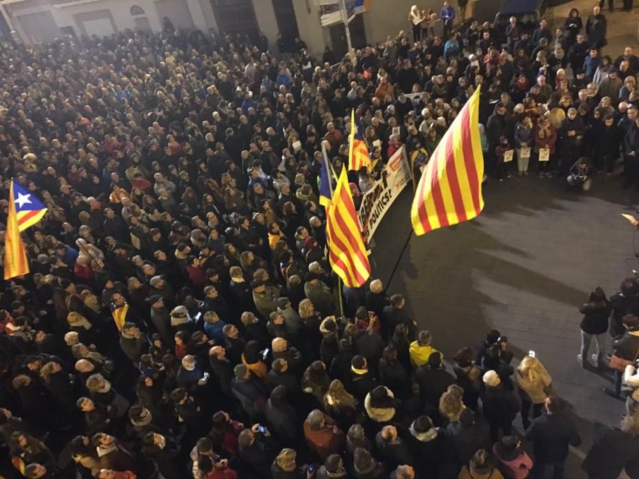 Segona concentració del dia a la plaça Major