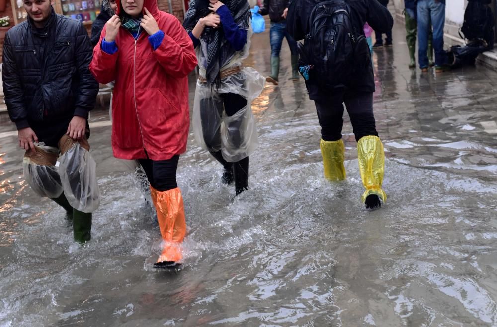 Venecia inundada por el ''acqua alta''