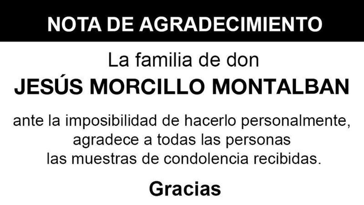 Nota Jesús Morcillo Montalban