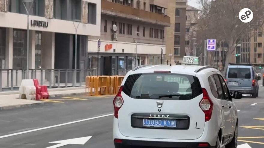 Reabre al tráfico una importante avenida del centro de Zaragoza