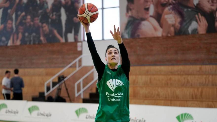 Ana Pocek en un entrenamiento.