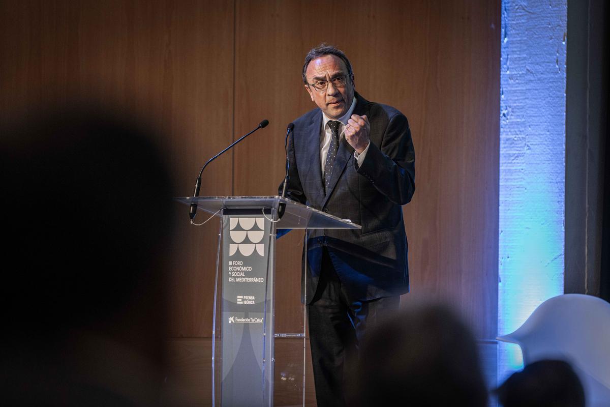 Josep Rull, presidente del Parlament de Catalunya, durante la bienvenida institucional del acto celebrado en Barcelona, a 16 de junio de 2026. AUTOR:Manu Mitru | EPC Josep Rull, presidente del Parlament de Catalunya, durante la bienvenida institucional del acto celebrado en Barcelona, a 16 de junio de 2026. AUTOR:Manu Mitru | EPC