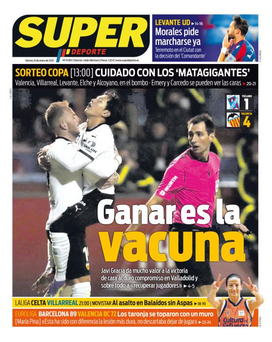 Portada SUPERDEPORTE viernes 8 enero 2021