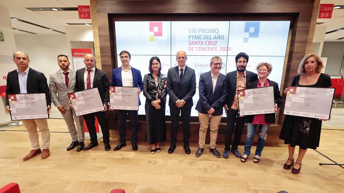 Premiados de la última edición de los Premios Pyme del Año.