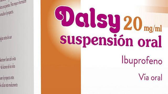 Una caja del jarabe de ibuprofeno Dalsy.