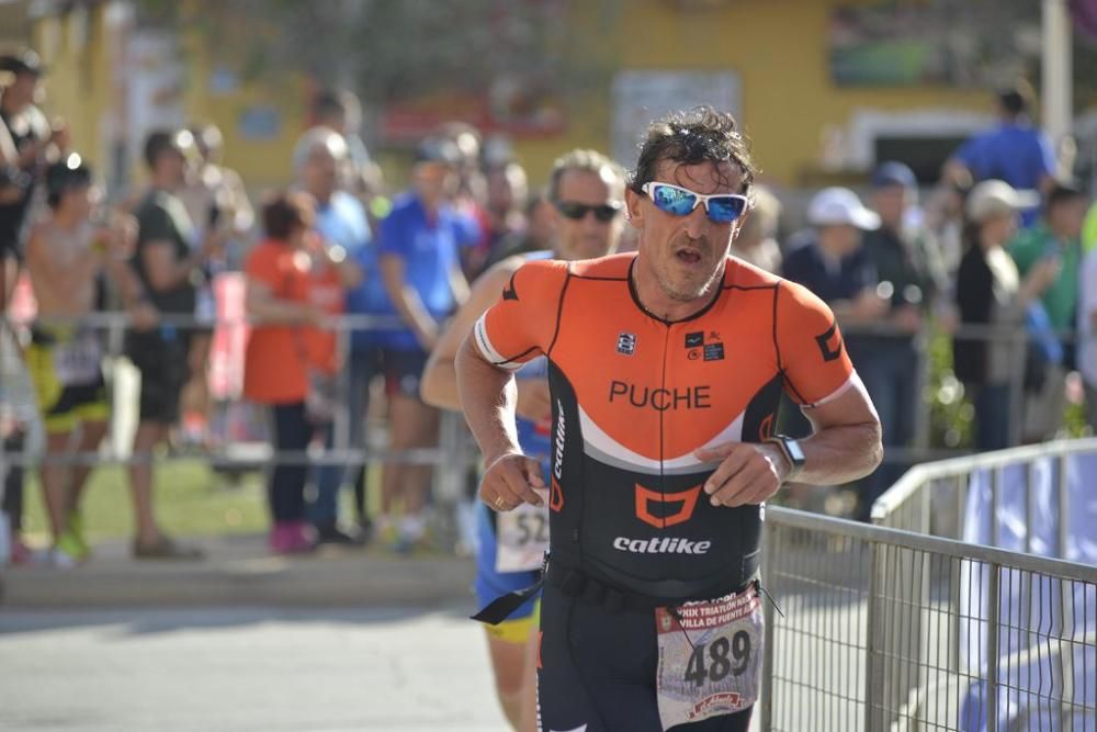 Llegada a la meta del Triatlón Villa de Fuente Álamo