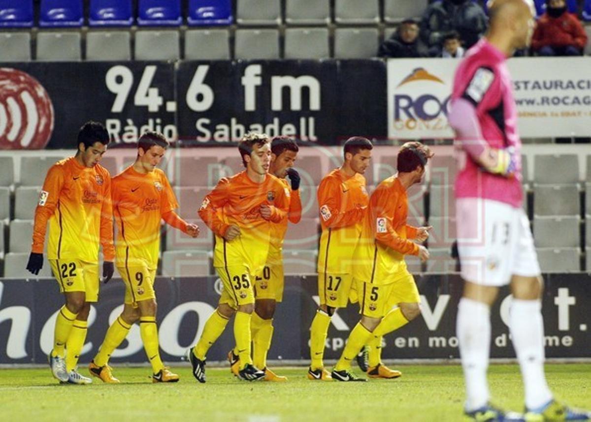 Sabadell, 3 - Barça B, 2 Sabadell, 3 - Barça B, 2