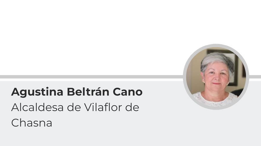 Agustina Beltrán Cano, Alcaldesa de Vilaflor de Chasna