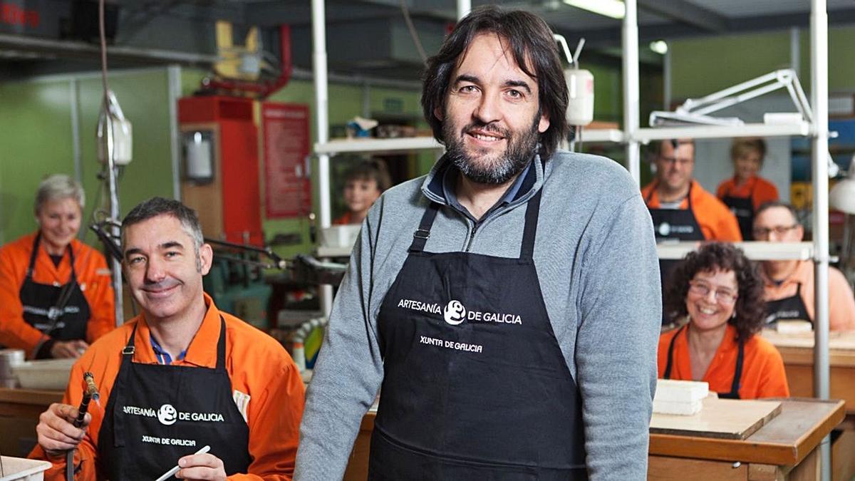 Luis González, responsable del taller de joyería Ardentia y miembro de la directiva | // L.O.