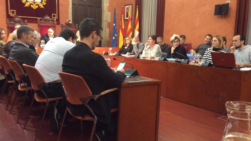 Imatge del ple municipal d&#039;ahir al vespre