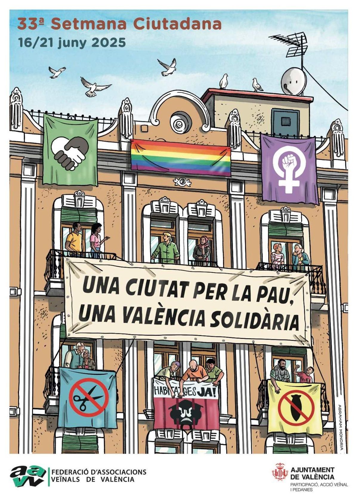 Cartel de la Semana Ciudadana, de Abraham Mondrià