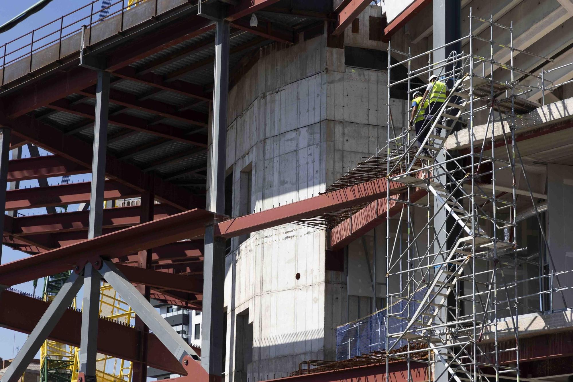 Obras pabellón Roig Arena