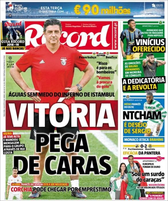 Portadas de los diarios deportivos