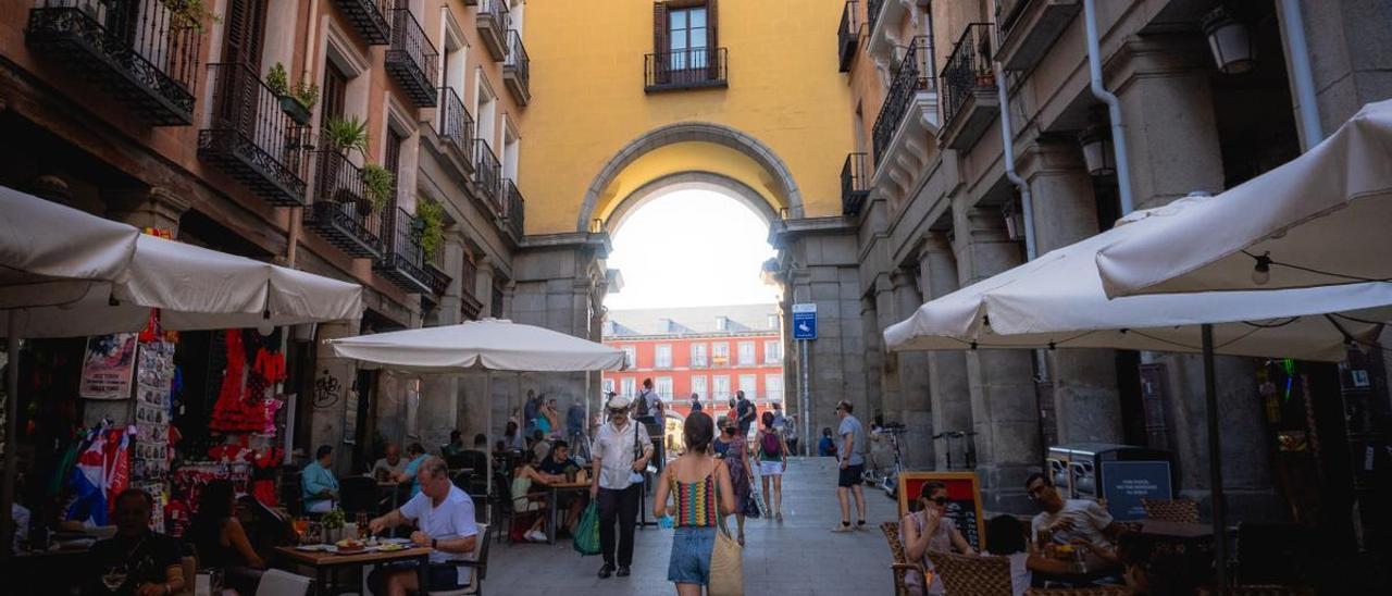 Accesos a la Plaza Mayor de Madrid.