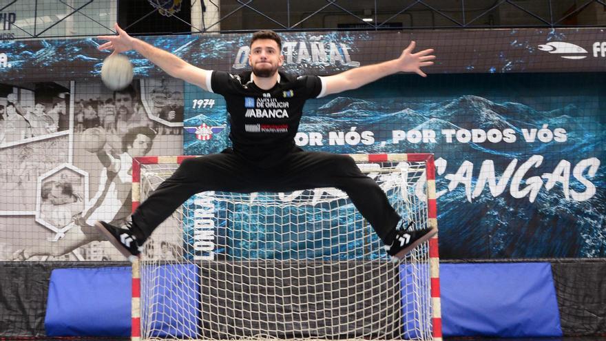 Jorge Pérez, ayer en el pabellón de O Gatañal.