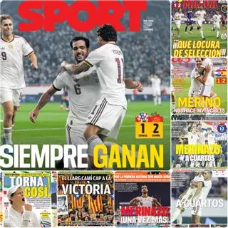 La victoria de la Selección, protagonista de las portadas