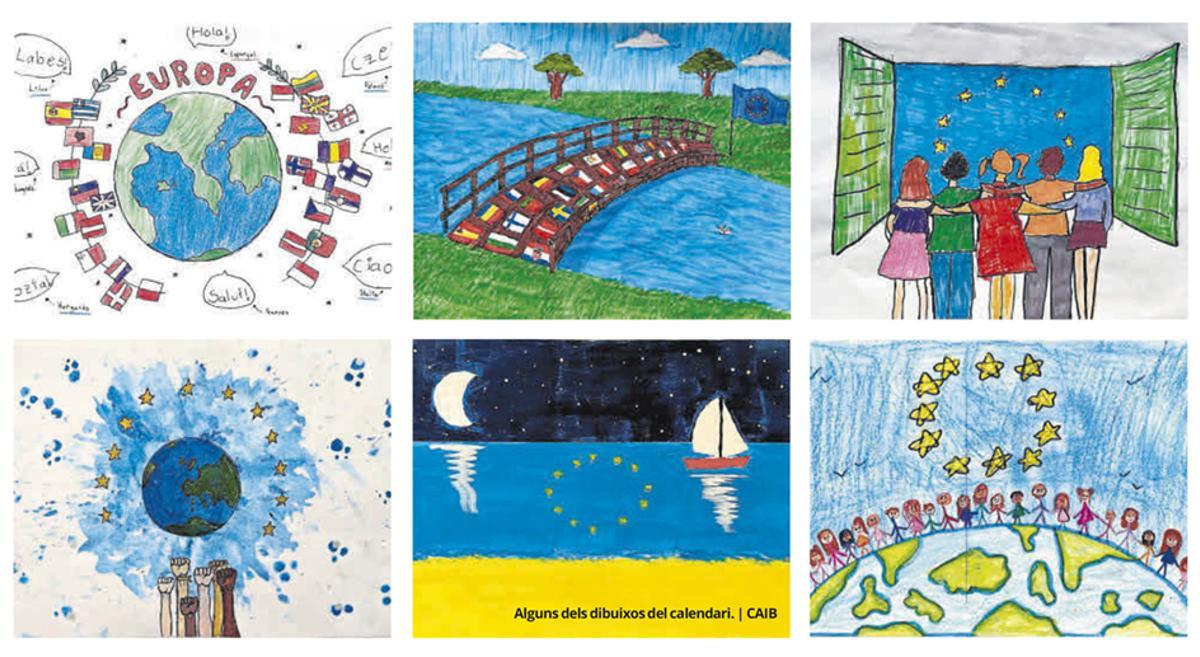 Alguns dels dibuixos del calendari. | CAIB