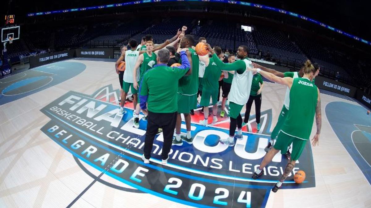 El Unicaja ganó la Final Four de la Basketball Champions League de la pasada temporada en Belgrado.