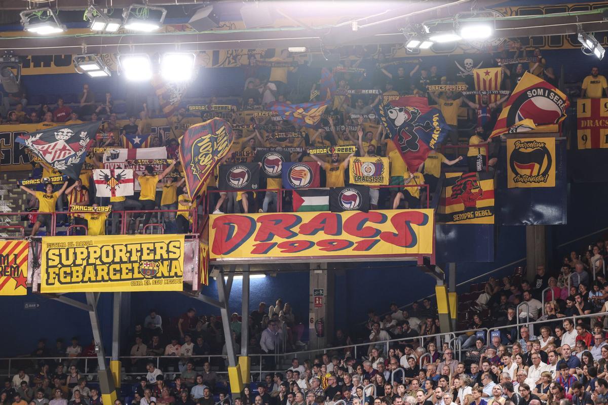La afición culé se volcó con el equipo ante el Valencia y volverá este domingo en partido de Liga Endesa