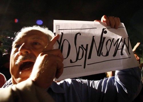 Protestas en Buenos Aires por la muerte del fiscal Nisman