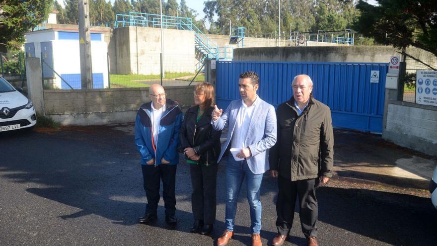 Luis López visitó la EDAR de Cambados en su condición de delegado territorial. |   // NOÉ PRAGA