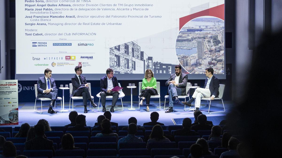 Primera mesa de debate de Inmoforum sobre  «Situación y retos del turismo residencial».