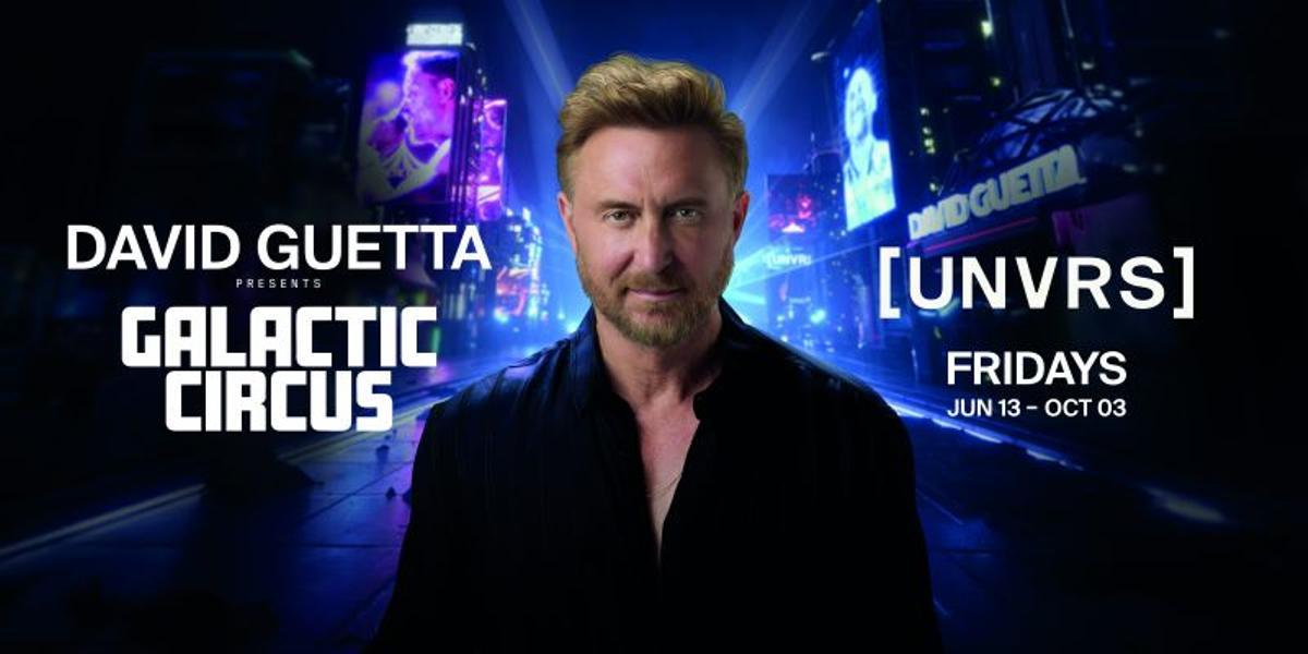 Valla publicitaria anunciando el nuevo evento de David Guetta.